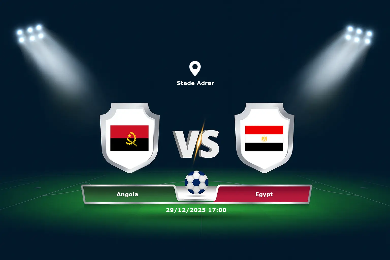 Angola vs Egypt 29.12.2025