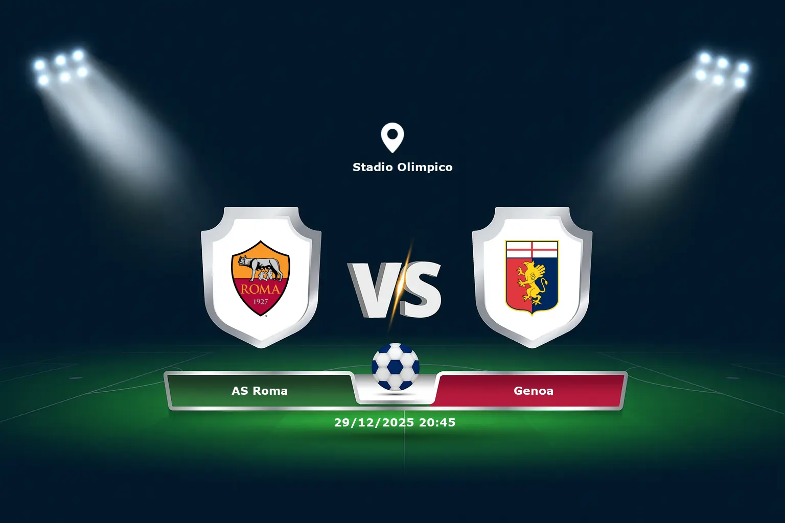 AS Roma vs Genoa 29.12.2025