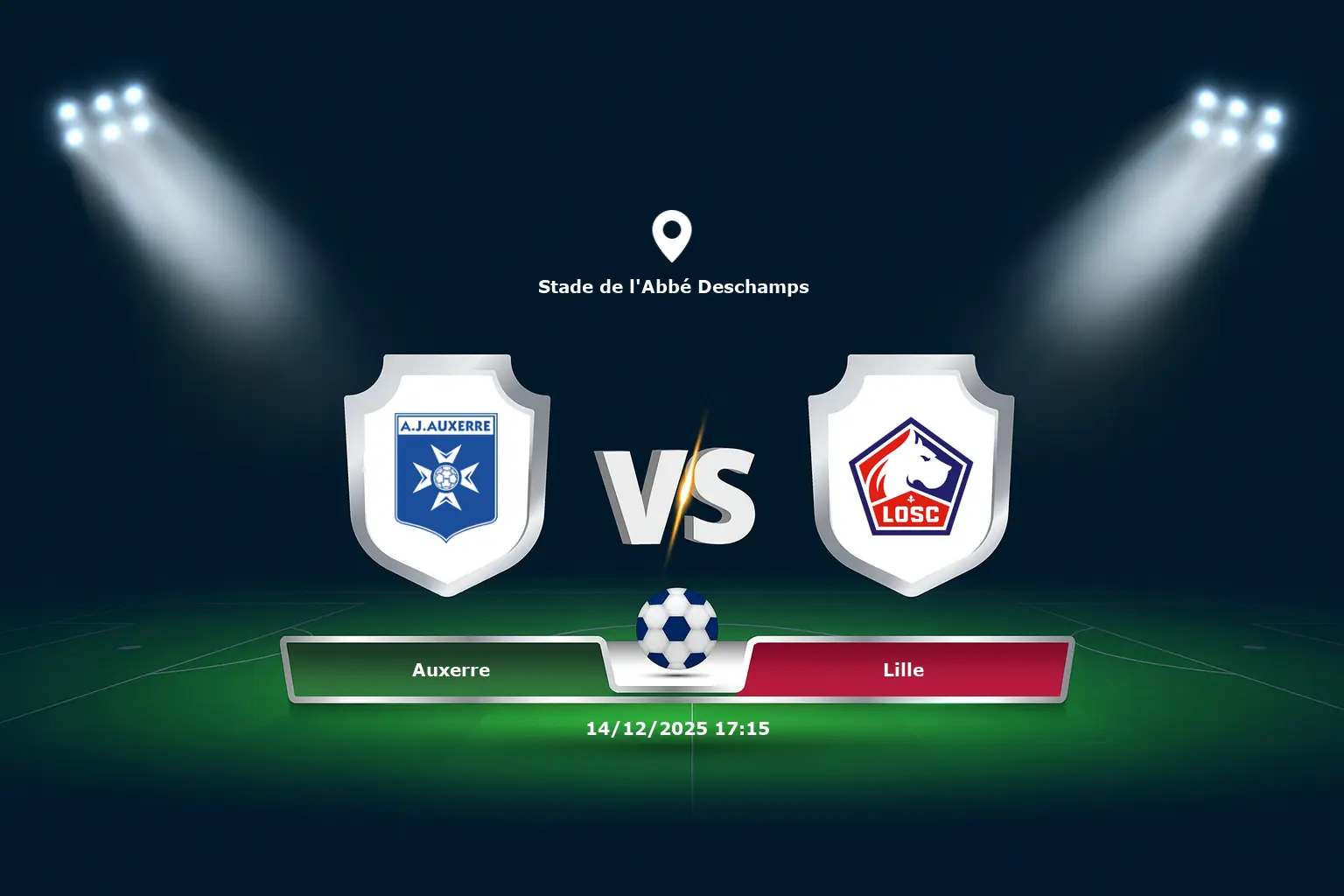 Auxerre vs Lille 14.12.2025