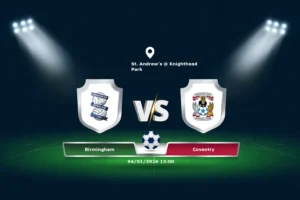Birmingham vs Coventry 04.01.2026