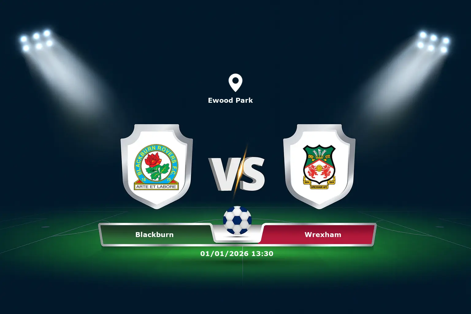 Blackburn vs Wrexham 01.01.2026