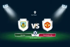 Burnley vs Manchester Utd 07.01.2026