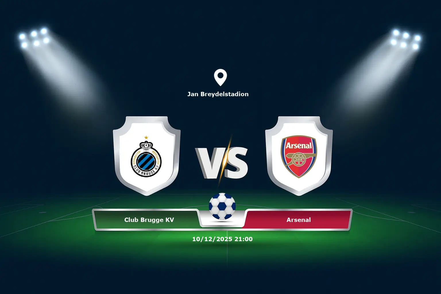 Club Brugge KV vs Arsenal 10.12.2025