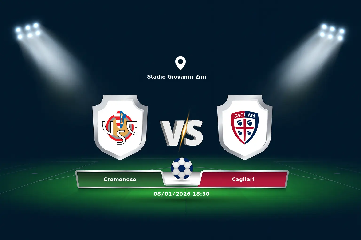 Cremonese vs Cagliari 08.01.2026