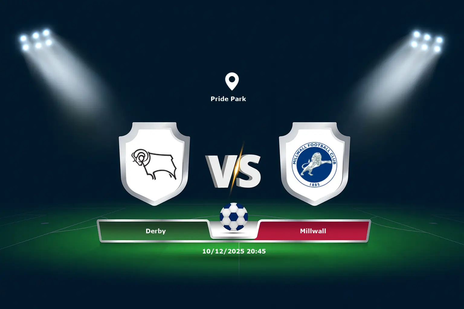 Derby vs Millwall 10.12.2025