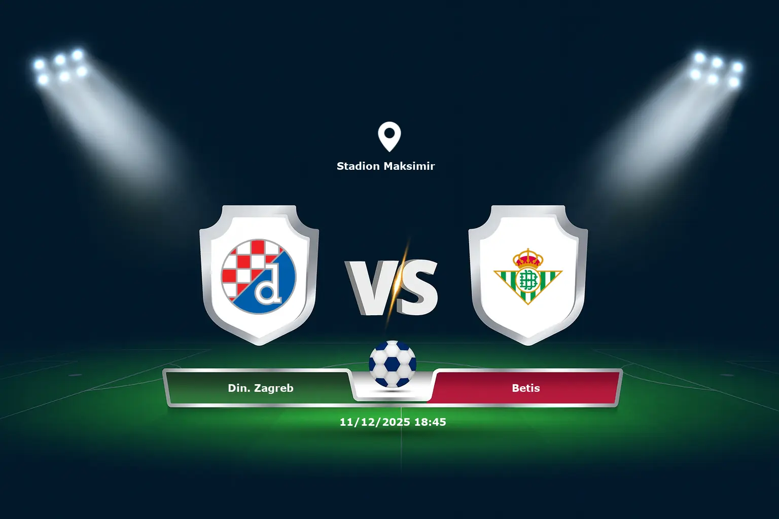Din. Zagreb vs Betis 11.12.2025