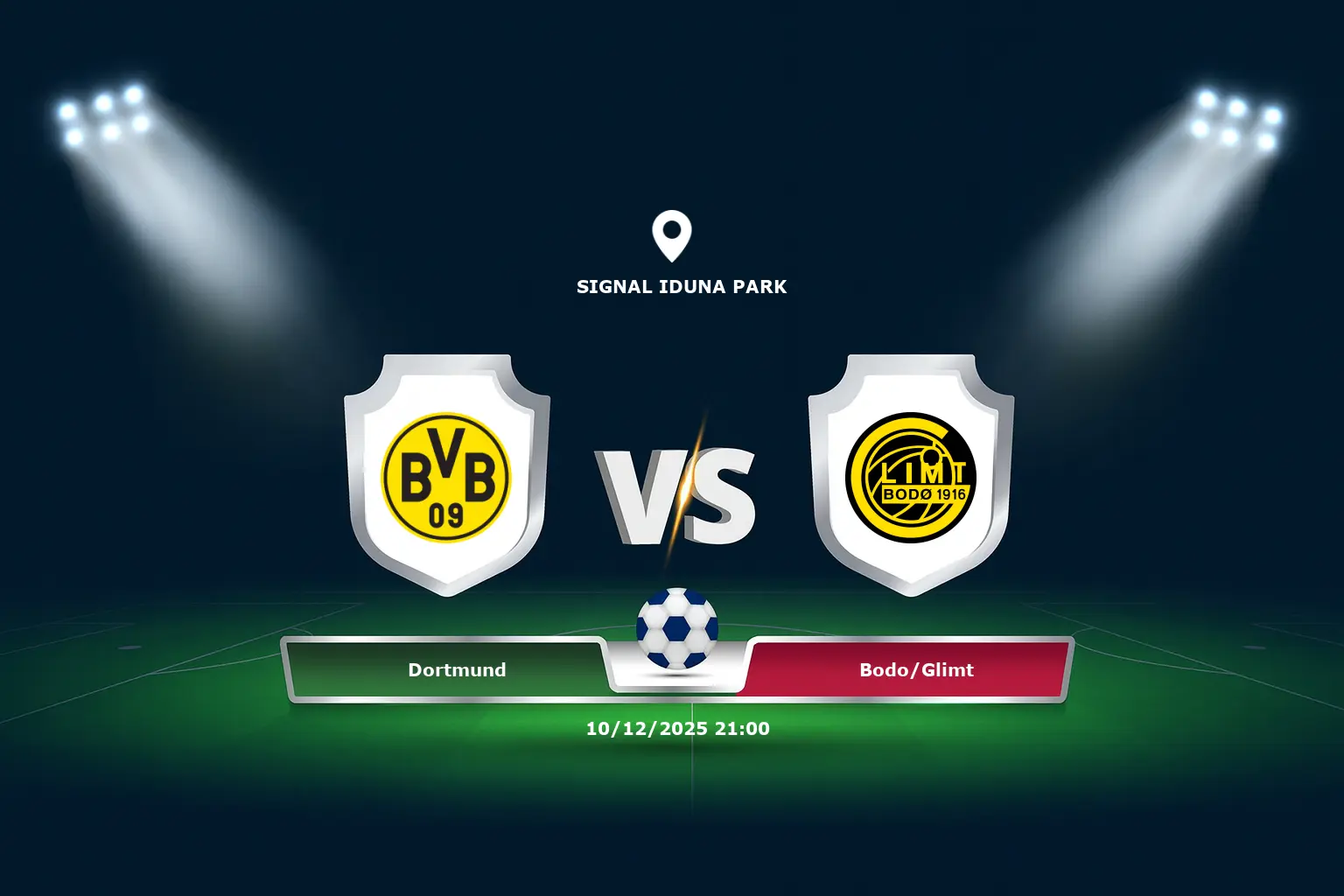 Dortmund vs Bodo/Glimt 10.12.2025