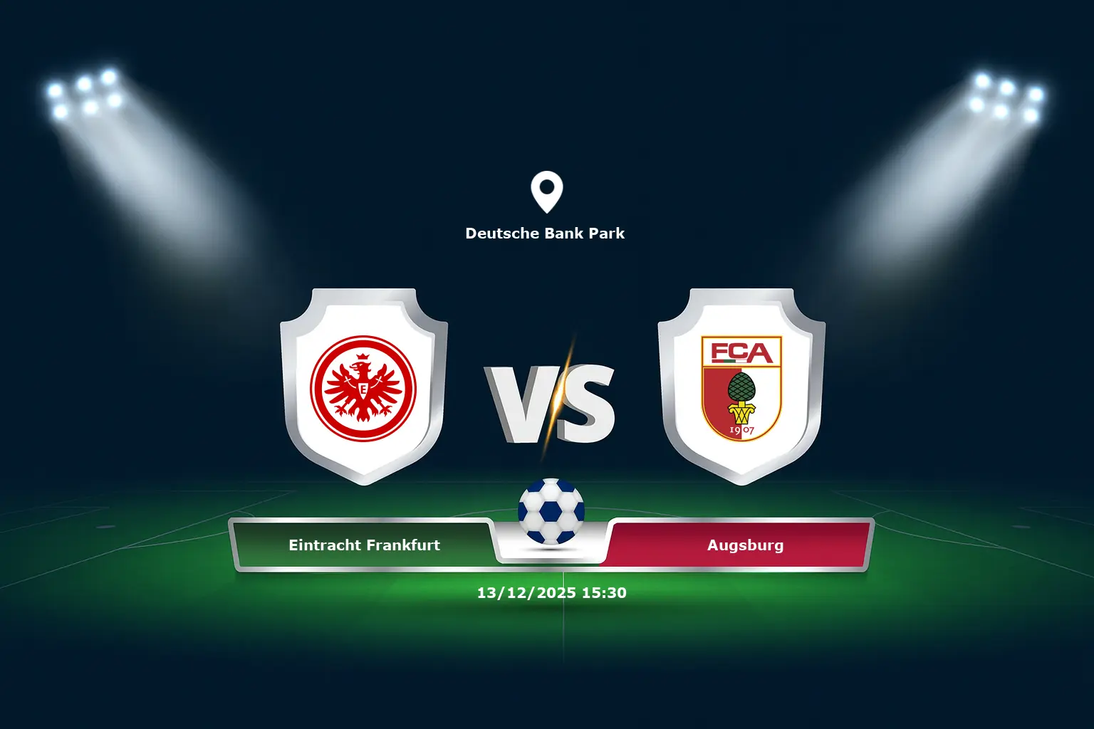 Eintracht Frankfurt vs Augsburg 13.12.2025