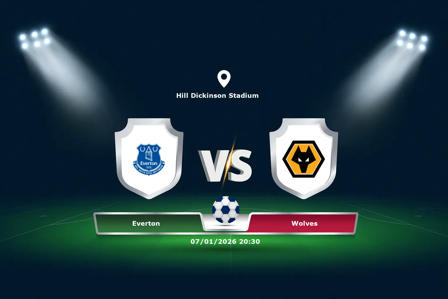 Everton vs Wolves 07.01.2026