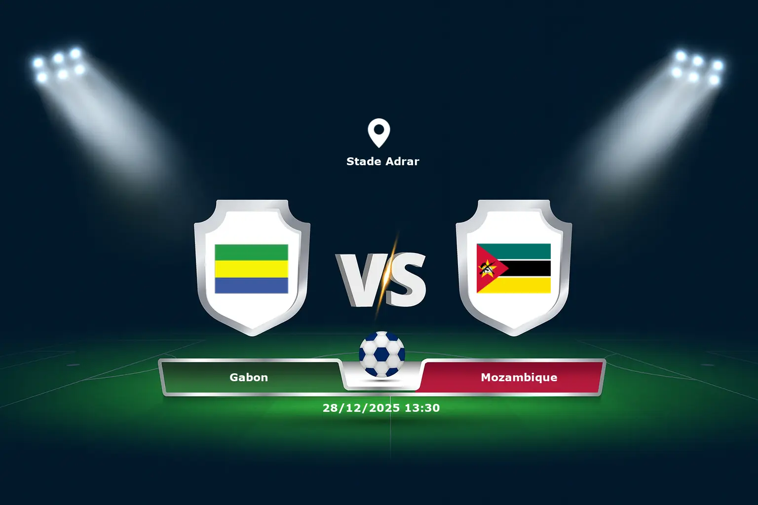 Gabon vs Mozambique 28.12.2025