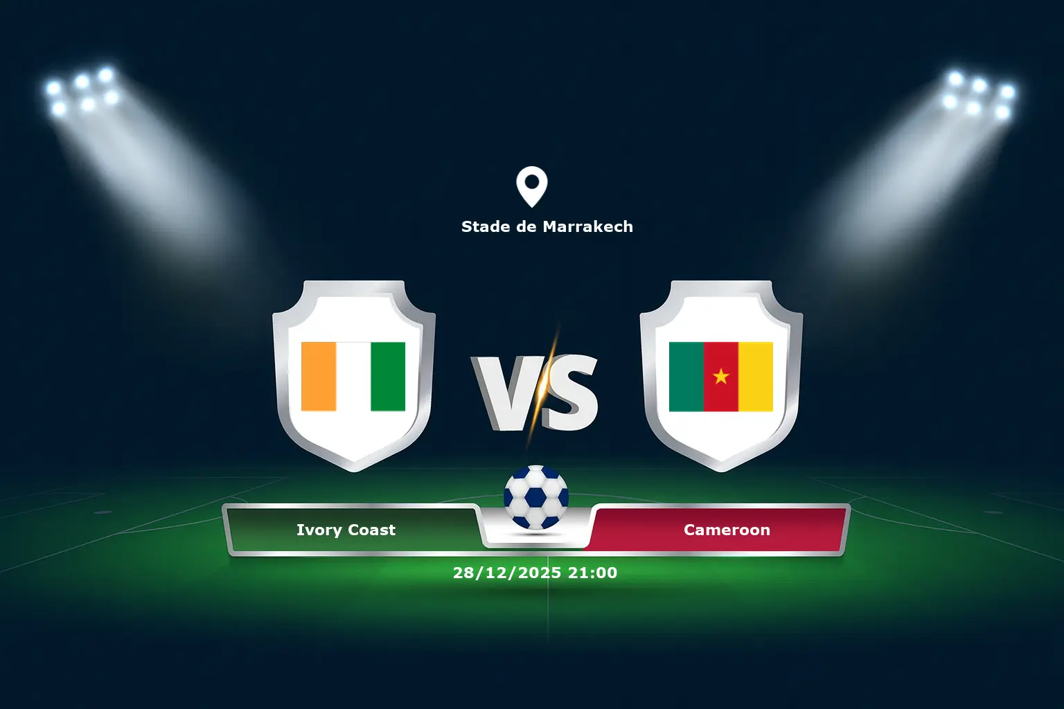 Ivory Coast vs Cameroon 28.12.2025