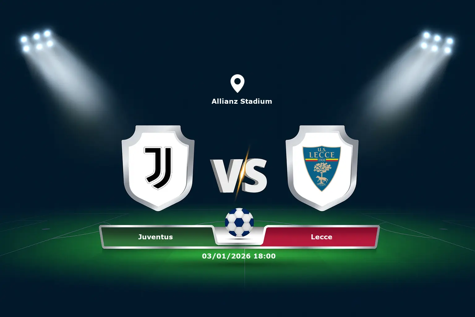 Juventus vs Lecce 03.01.2026