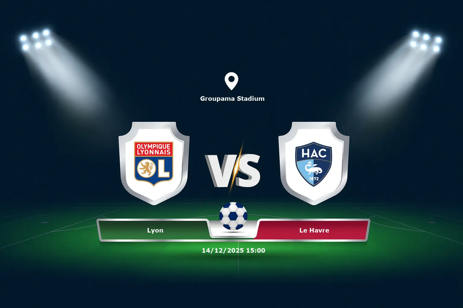 Lyon vs Le Havre 14.12.2025