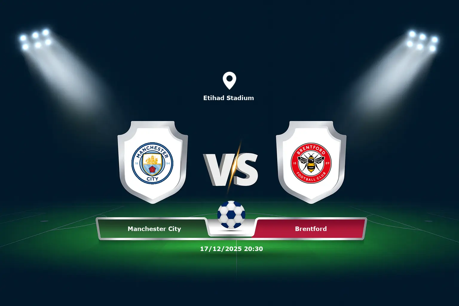Manchester City vs Brentford 17.12.2025