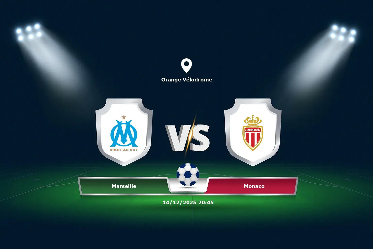 Marseille vs Monaco 14.12.2025