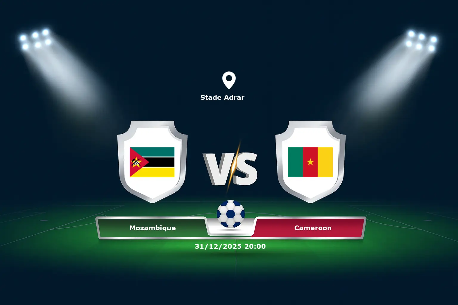 Mozambique vs Cameroon 31.12.2025