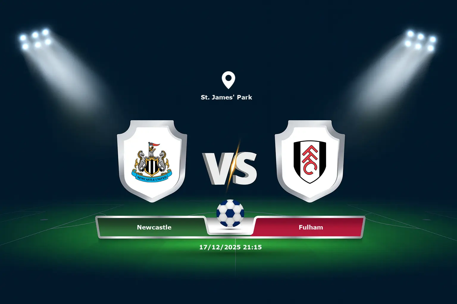Newcastle vs Fulham 17.12.2025