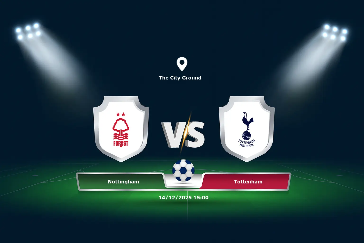 Nottingham vs Tottenham 14.12.2025
