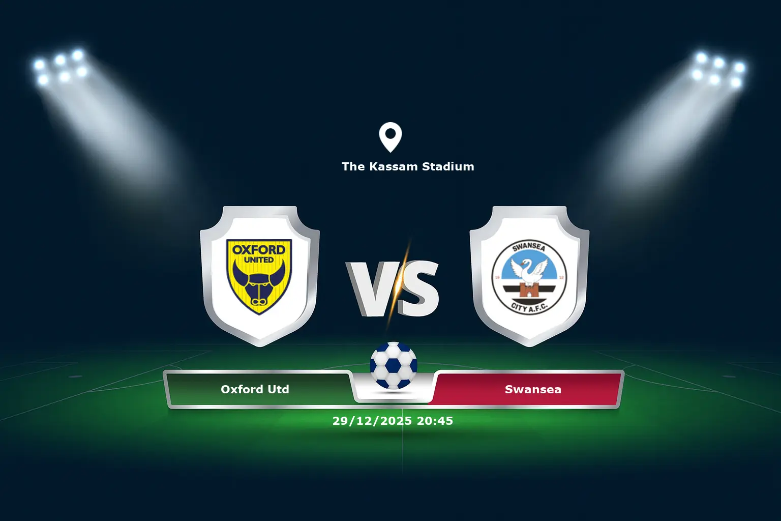 Oxford Utd vs Swansea 29.12.2025