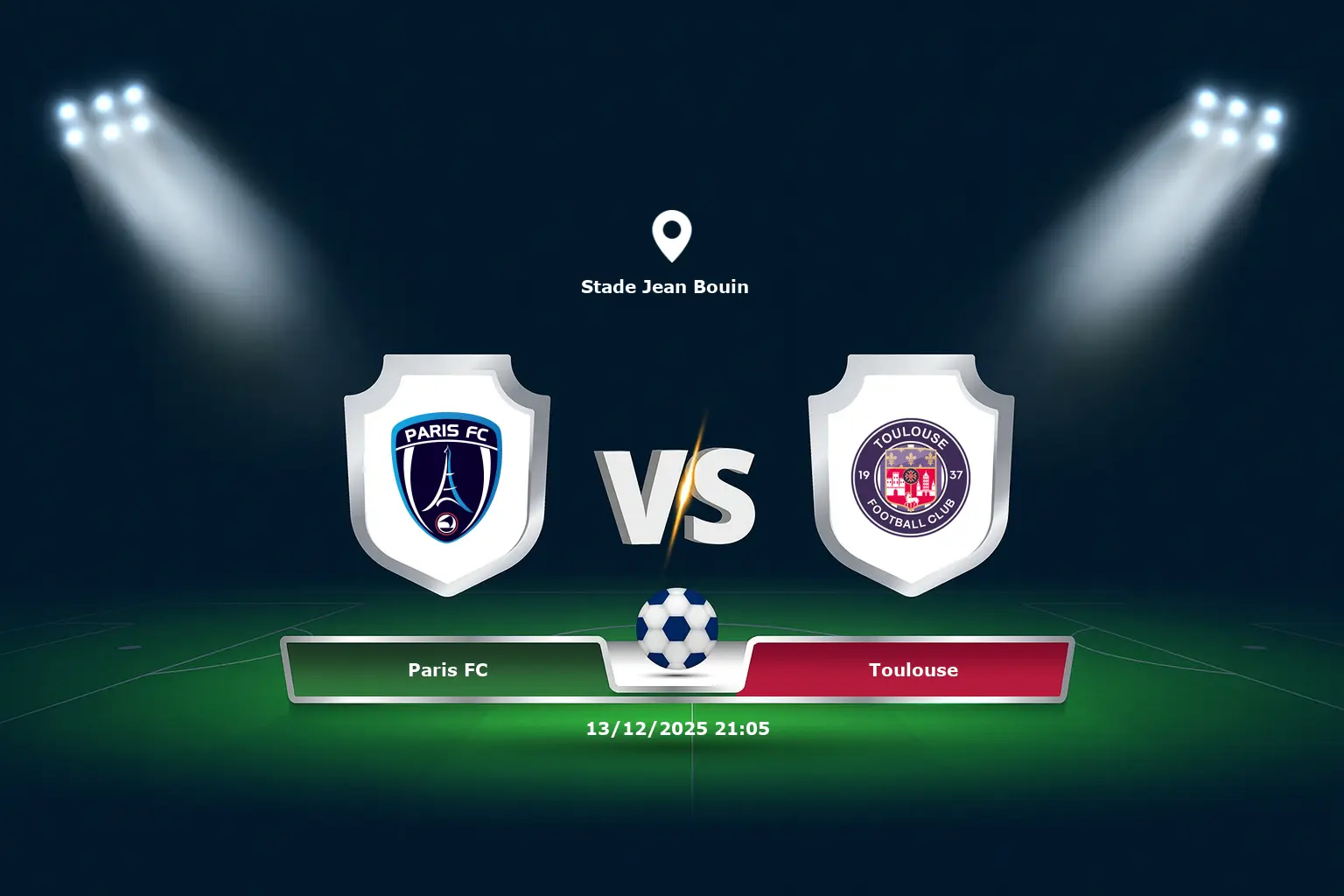 Paris FC vs Toulouse 13.12.2025