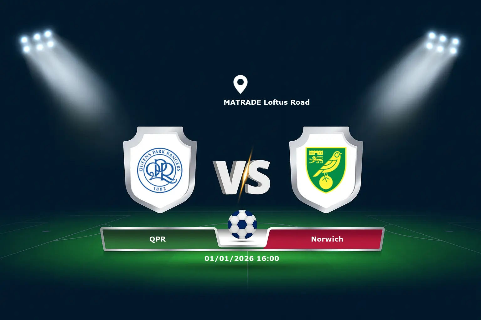 QPR vs Norwich 01.01.2026