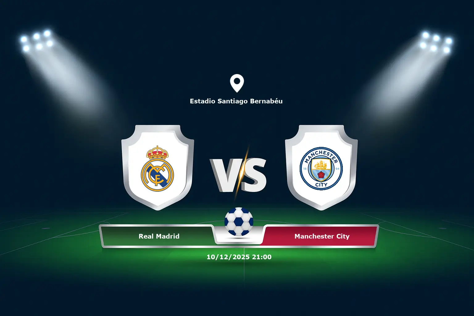 Real Madrid vs Manchester City 10.12.2025