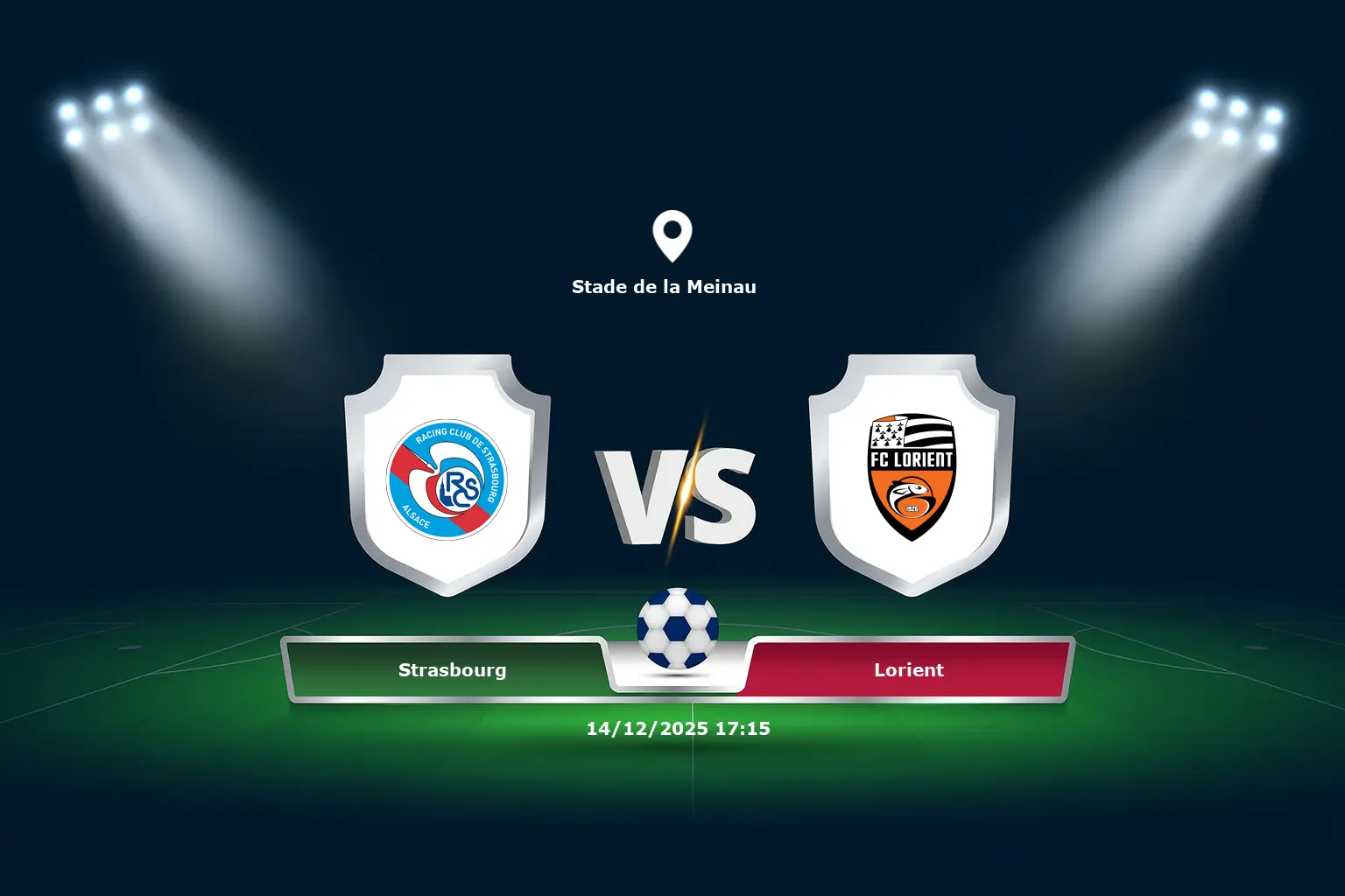 Strasbourg vs Lorient 14.12.2025