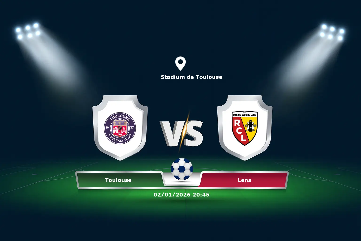Toulouse vs Lens 02.01.2026