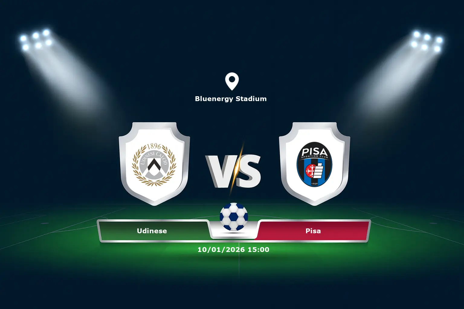 Udinese vs Pisa 10.01.2026