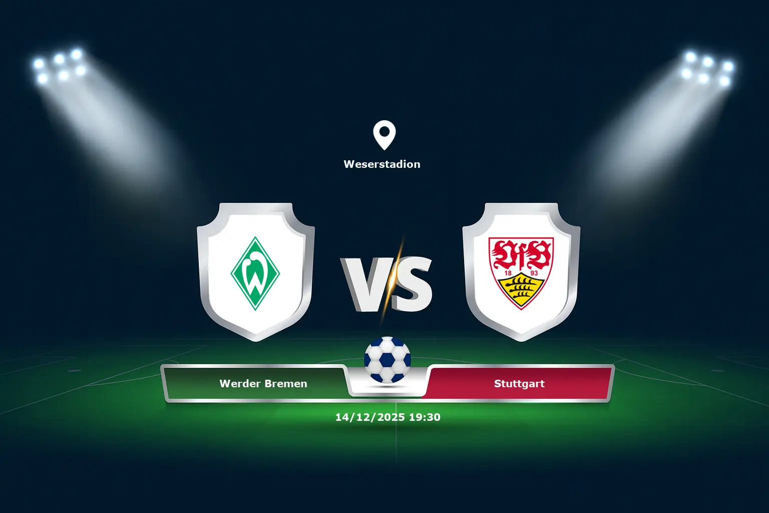 Werder Bremen vs Stuttgart 14.12.2025