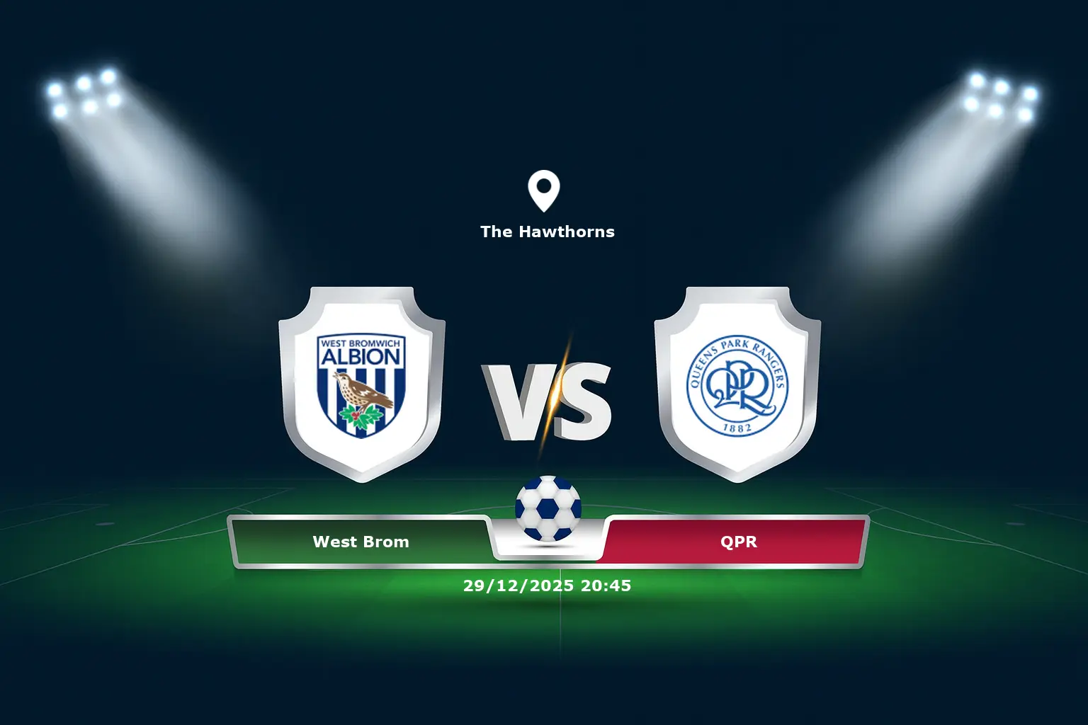 West Brom vs QPR 29.12.2025