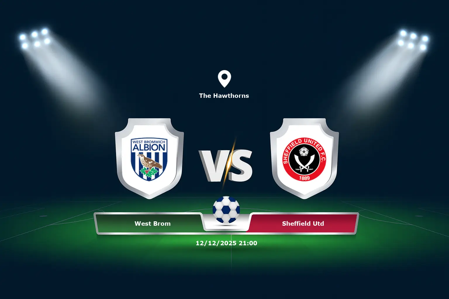 West Brom vs Sheffield Utd 12.12.2025