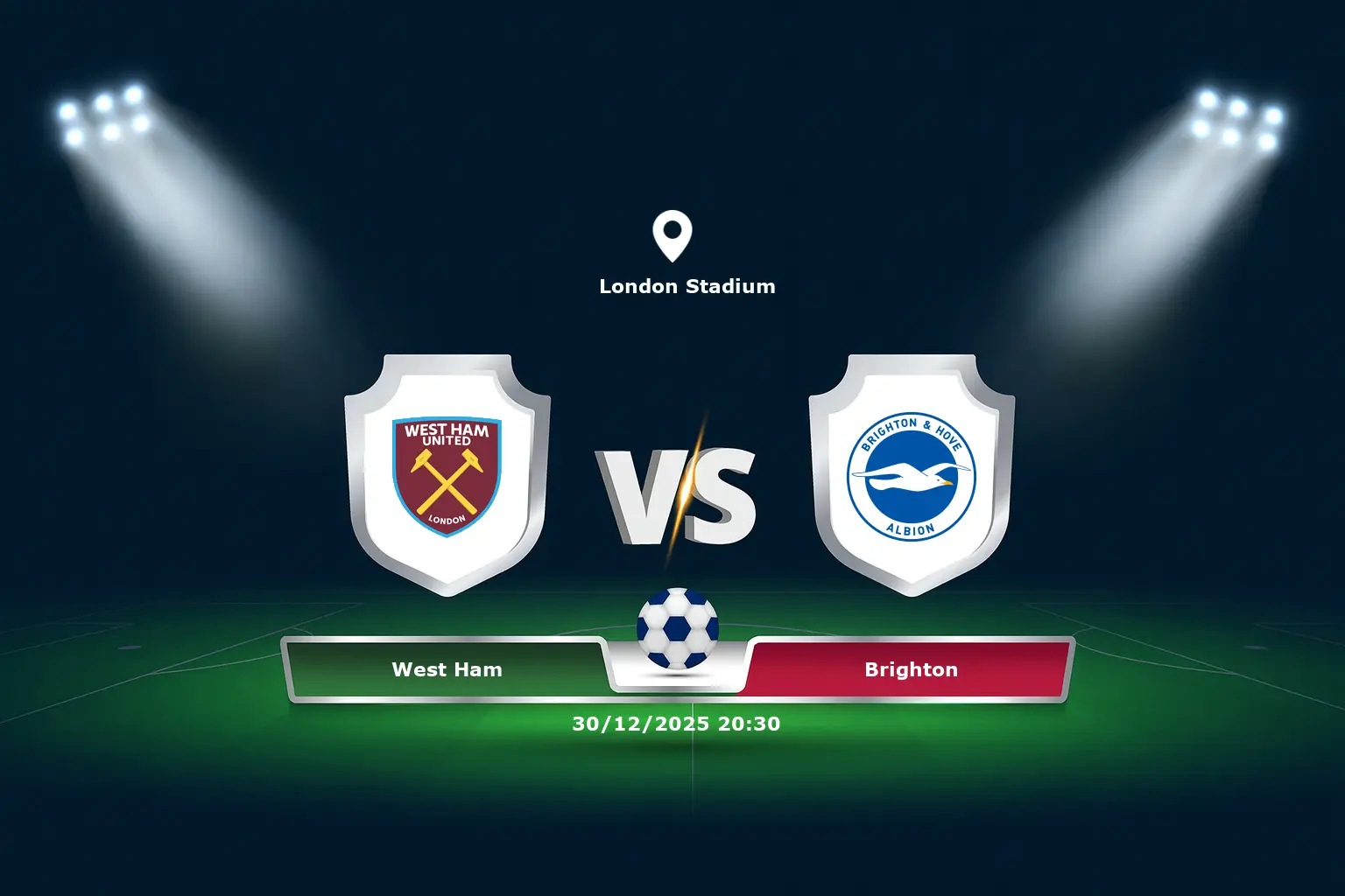 West Ham vs Brighton 30.12.2025