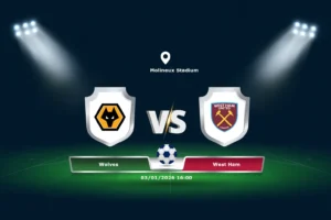 Wolves vs West Ham 03.01.2026